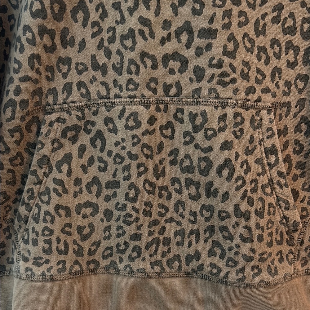 GAP Kids Girls Leopard Print Hoodie Size: 12 - Picture 5 of 6